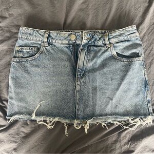 Garage denim micro/mini skirt.